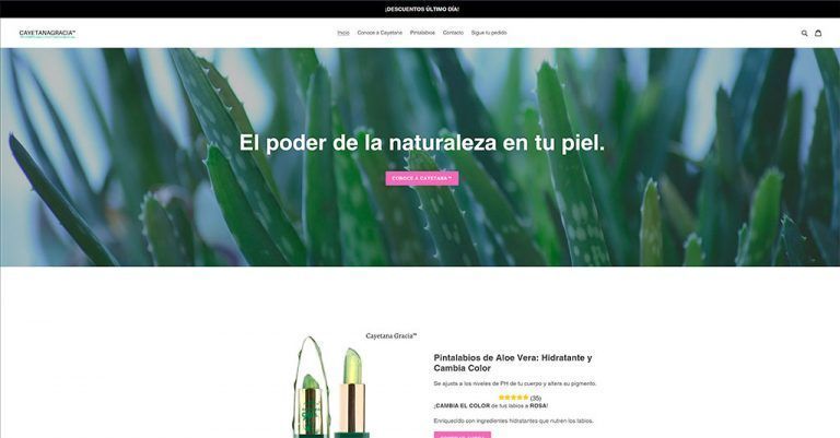 cayetanagracia.com online shop fake aloe vera lipsticks