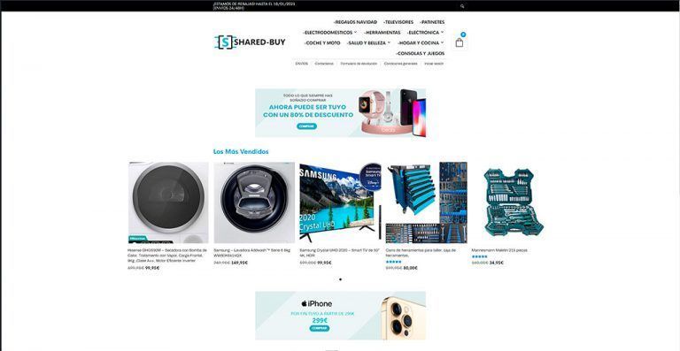 shared-buy.com questionable online store electronic products