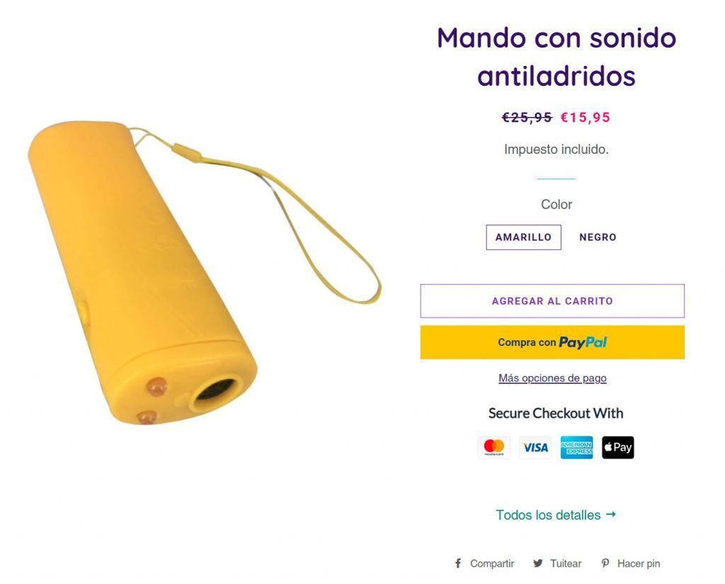 Tiendalacaseta.com Fake Online Pet Products Shop