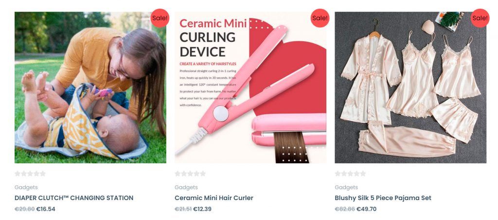 Benjallyn.com Fake Multi Product Online Shop