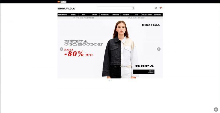 bimbarebajas.online questionable online store of Bimba y Lola