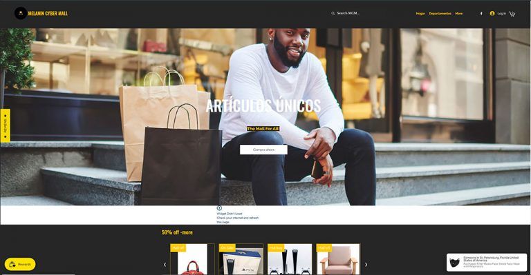 es.melanincybermall.com fake multi-product online shop