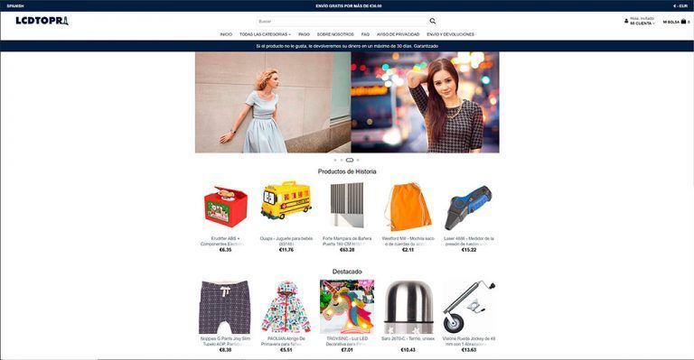 lcdtopr.com fake multi-product online shop