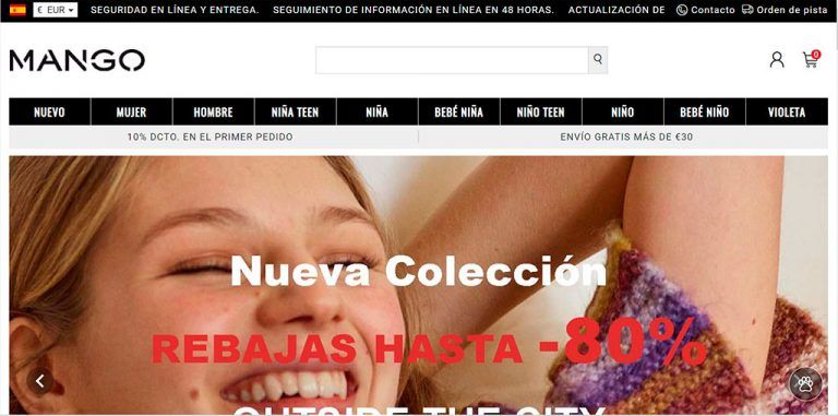 mgropa.online questionable online store Mango products
