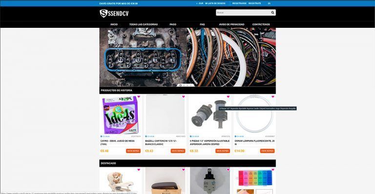 ssendcv.com fake multi-product online shop