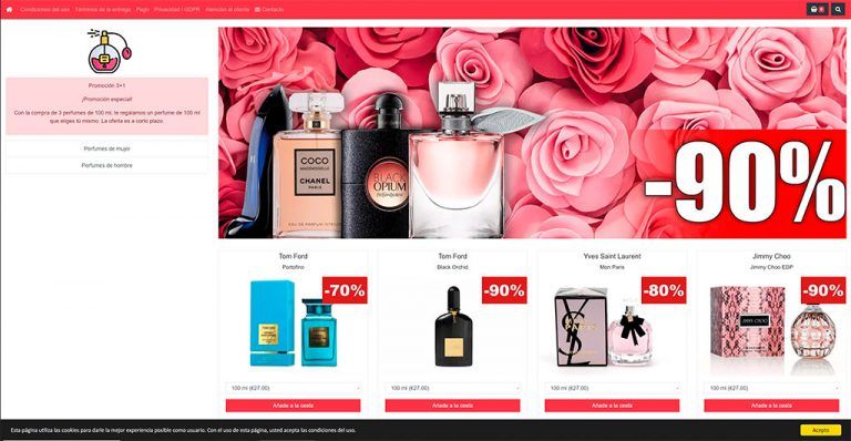 vendiendoperfume.xyz online shop fake branded perfumes