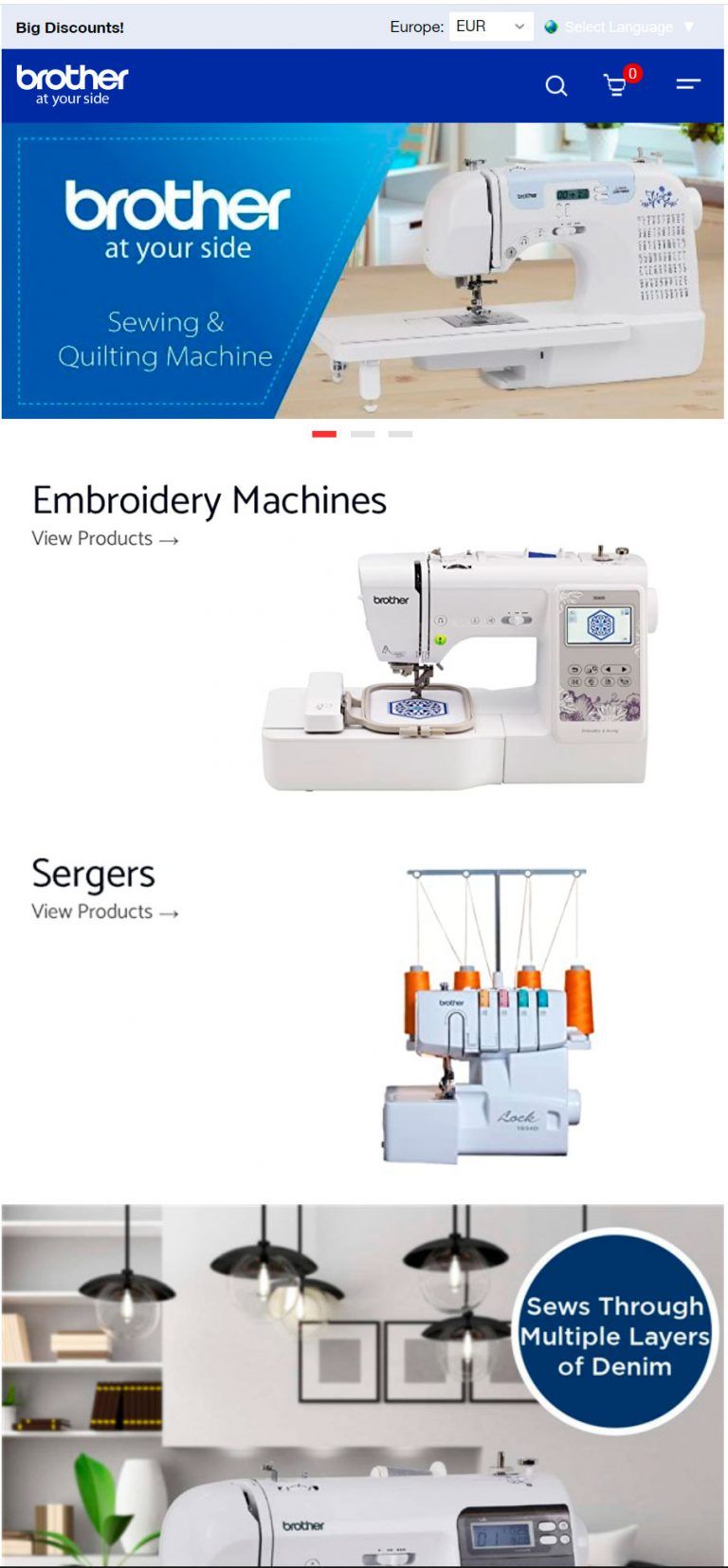 lorene.osswal.com fake Brother sewing machines online shop