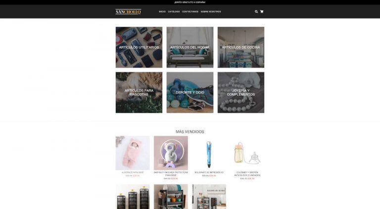 sanchollo.com fake multiproduct online store