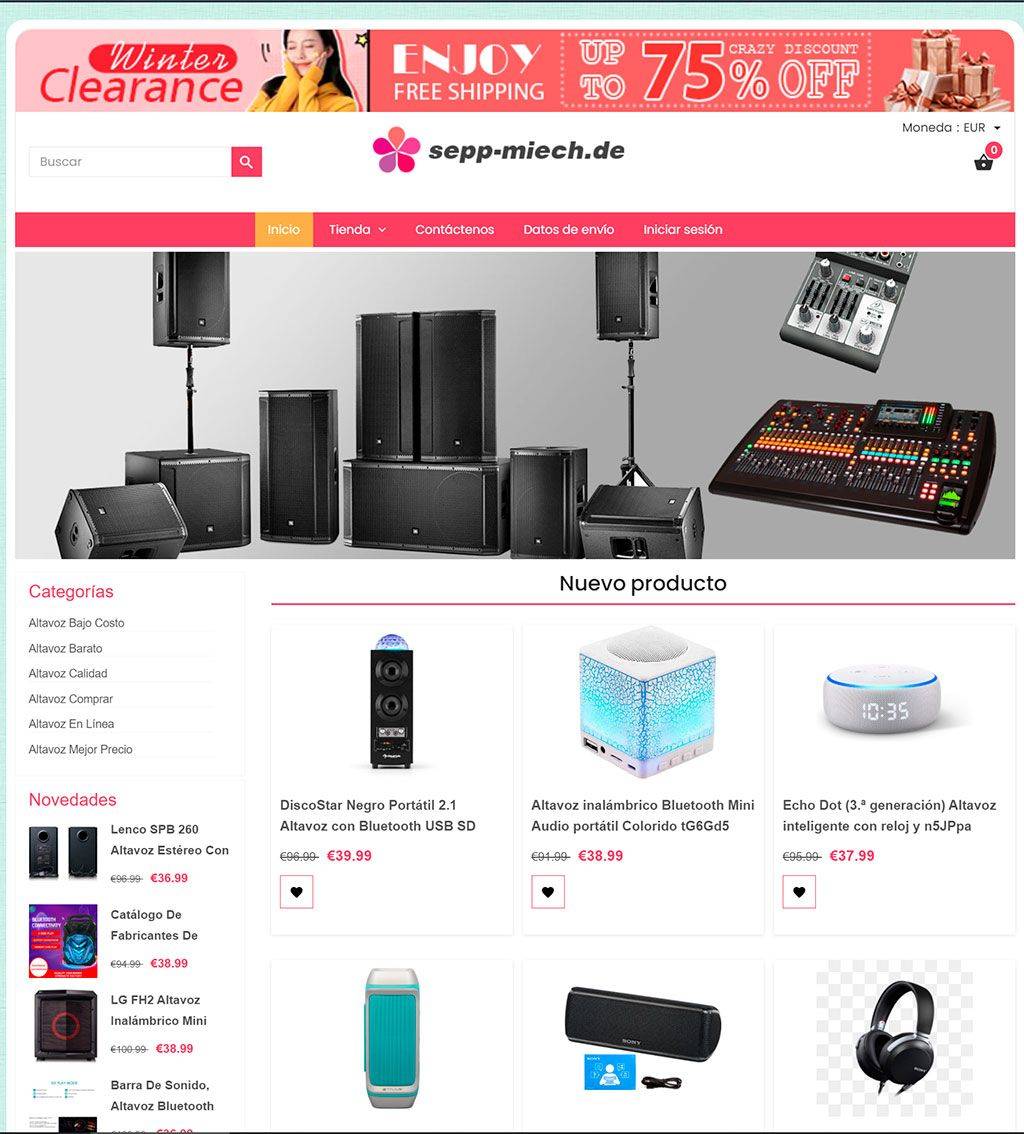 Sepp Miech.de Tienda Online Dudosa De Altavoces