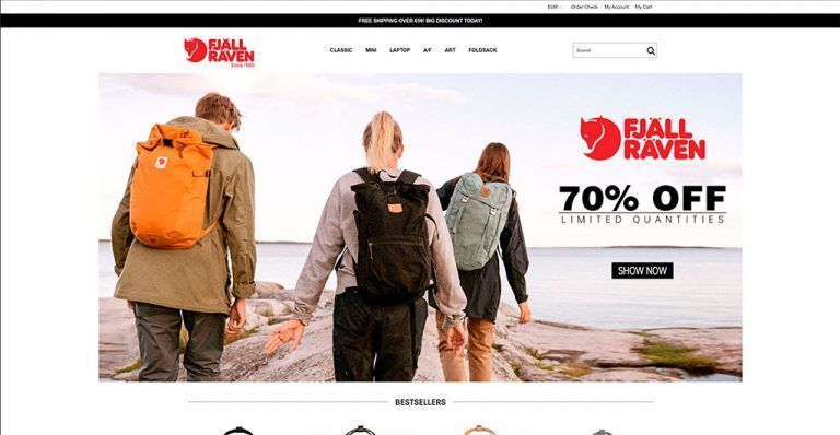 fjbagsonline.com online shop dubious FjallRaven backpacks
