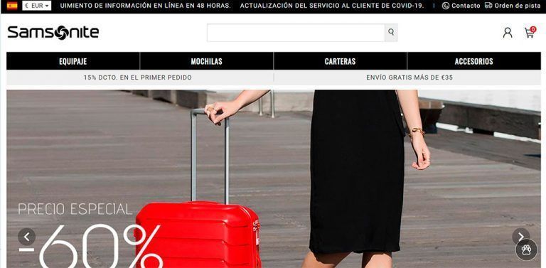 samsobagco.shop online shop dubious Samsonite items