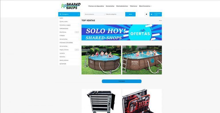 shared-shops.com dubious multi-product online shop