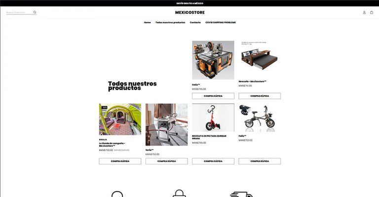 mexicoostoore.com dubious multi-product online shop