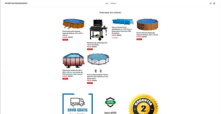 offerssummer2021.myshopify.com dubious online shop summer products