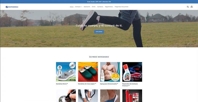 depormex.co dubious multi-product online shop
