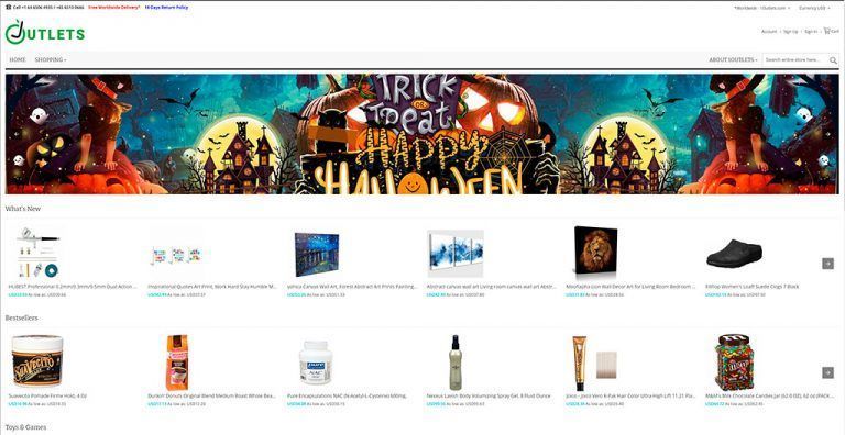 1outlets.com dubious multi-product online shop