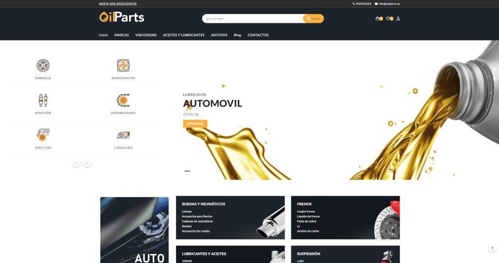 Oilparts.es Tienda Online Dudosa Aceite Y Partes De Automoviles