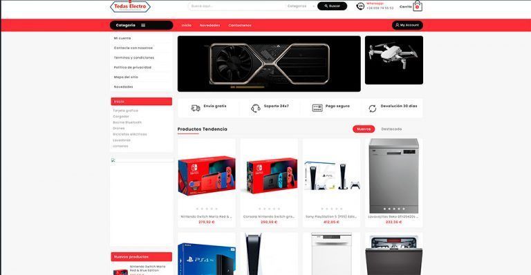 tedaselectro.com dubious electronics online shop
