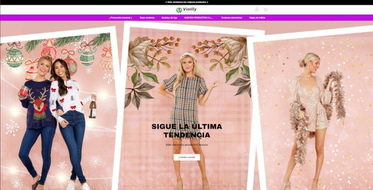 vinilly.com dubious fashion online shop