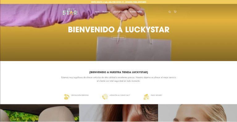 luckystarchile.com dubious multi-product online shop