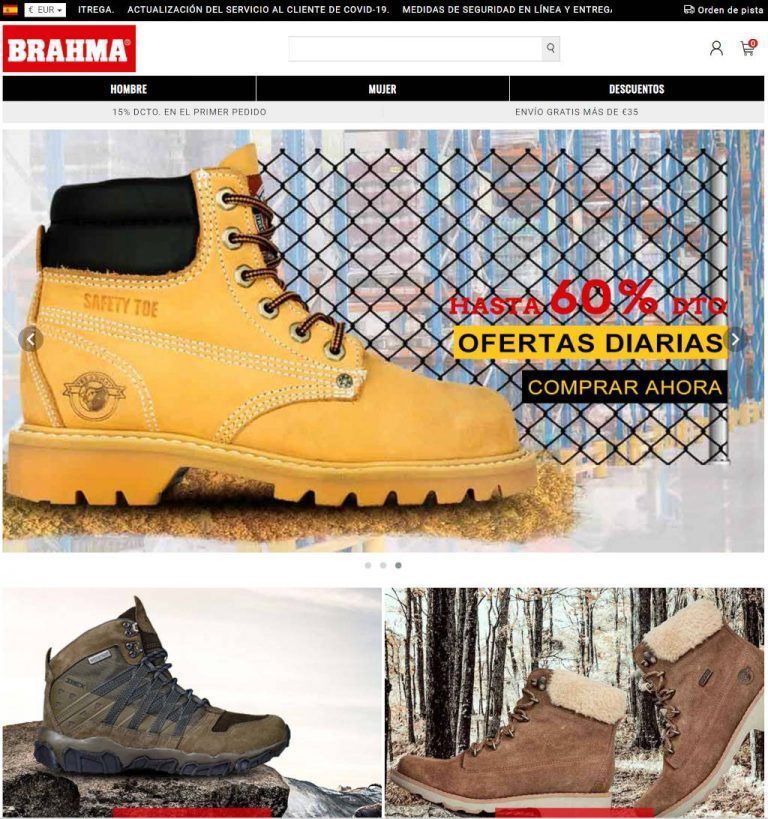 veleoutlet.online dubious Brahma online shop