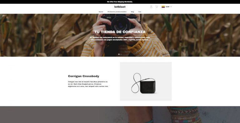 letblast.com dubious multi-product online shop