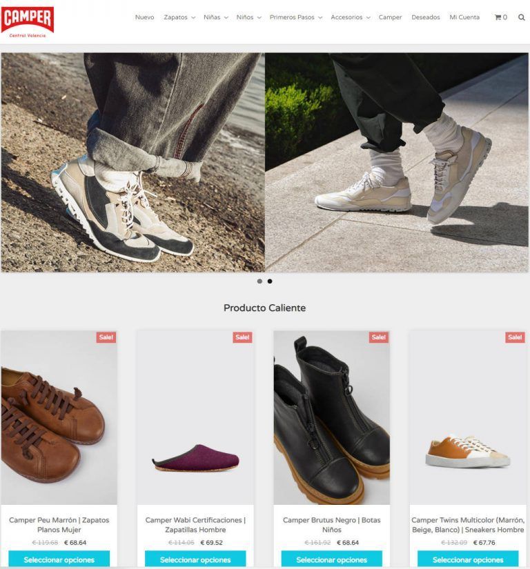 centralvalencia.es dubious online shop Camper