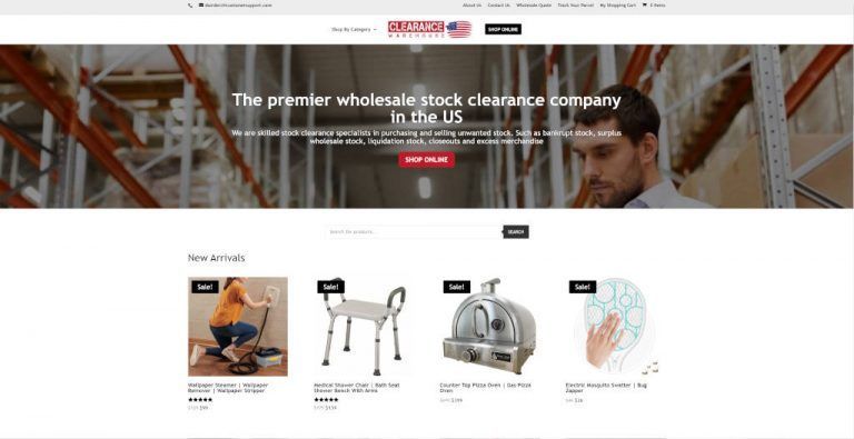 clearancewarehouse.co dubious multi-product online shop