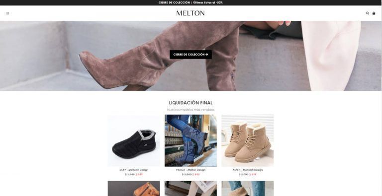meltonbrand.com tienda online dudosa de calzado