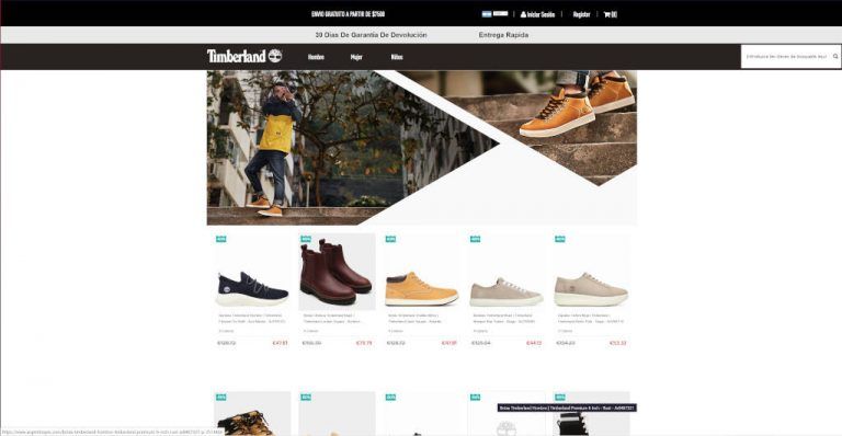 argentinayes.com dubious Timberland online shop
