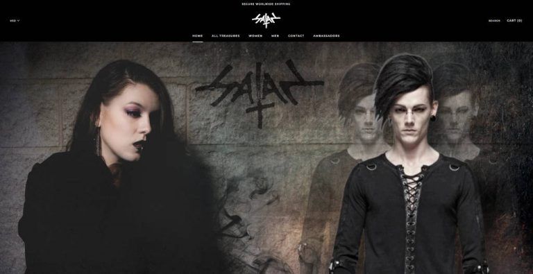 sathantic.com tienda online dudosa ropa gótica