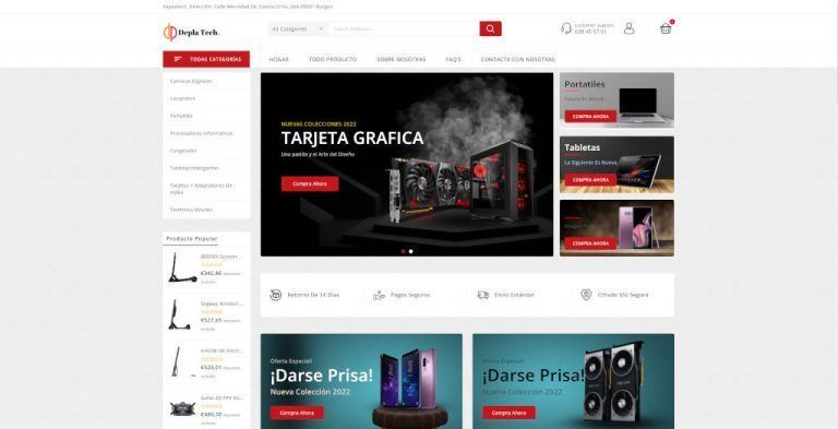 deplatech.com dubious online shop electronics products