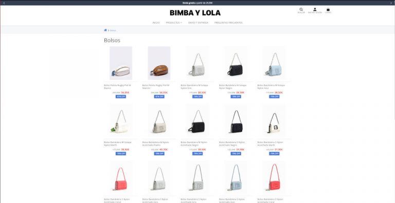 bimbaylolasale.shop online dubious Bimba y Lola shop