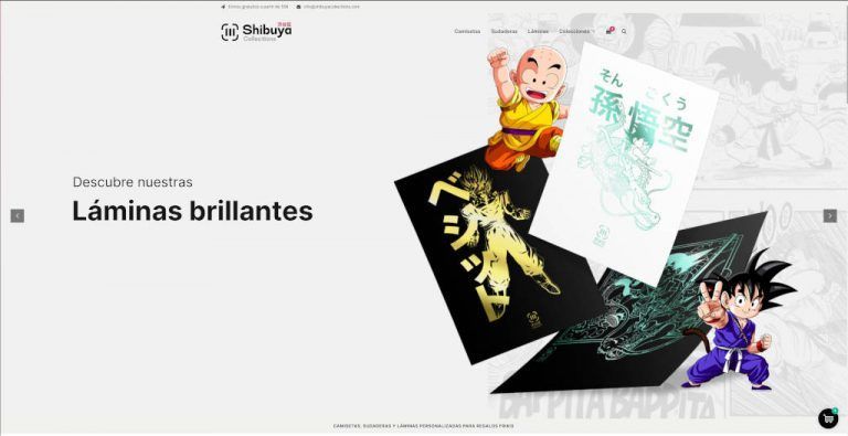 shibuyacollections.com tienda online dudosa camisetas y láminas