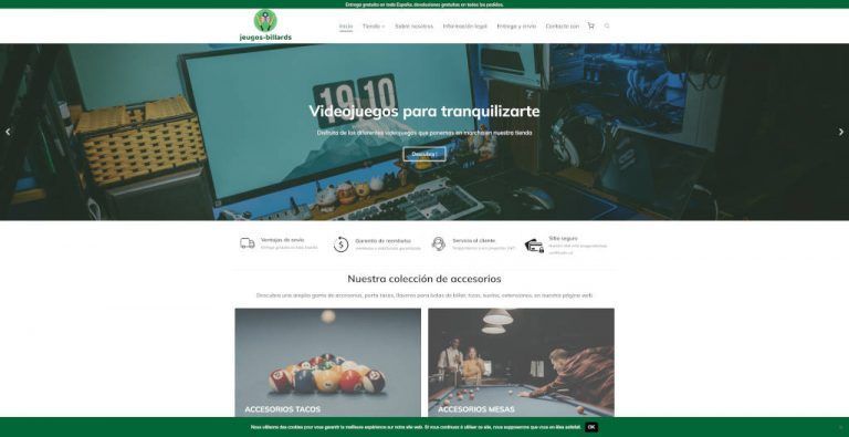 juegos-billar.com tienda online dudosa artículos para billar
