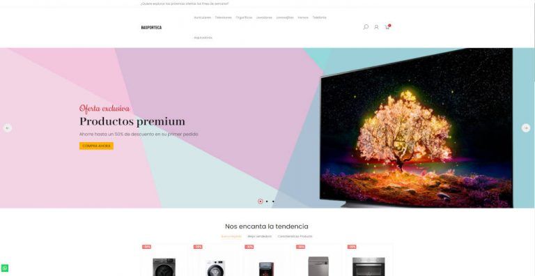 basporteca.es tienda online dudosa electrodomésticos