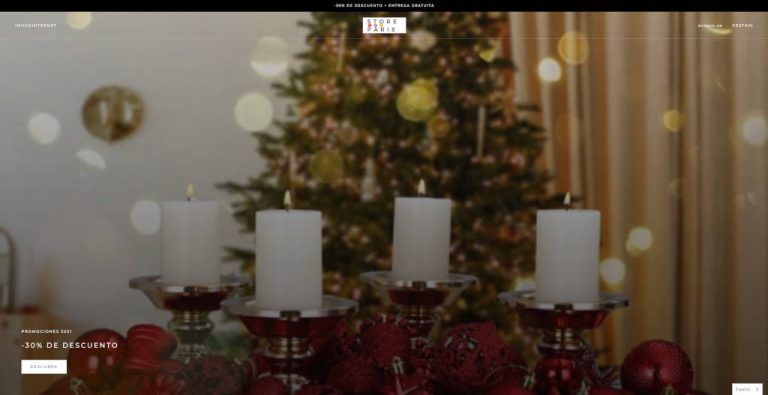happystoreparis.com tienda online dudosa decoración de Navidad
