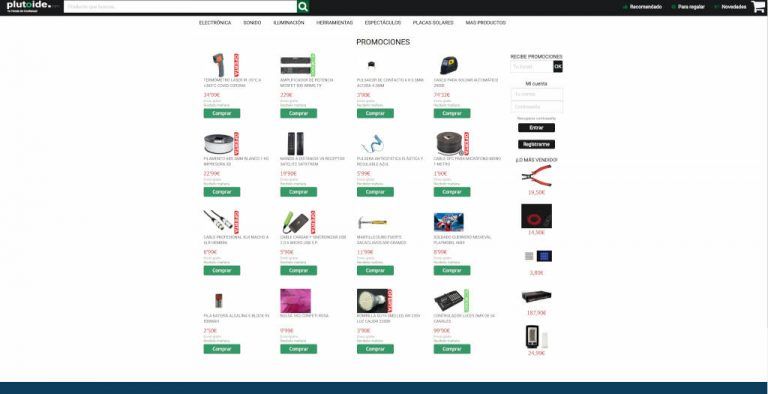 plutoide.com tienda online dudosa electrónica