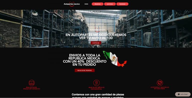 autopartes-mexico.com tienda online dudosa recambio de coches