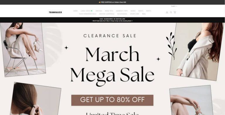 Trankaues.com dubious fashion online shop