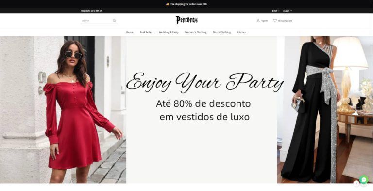 percdrcx.com dubious fashion online shop