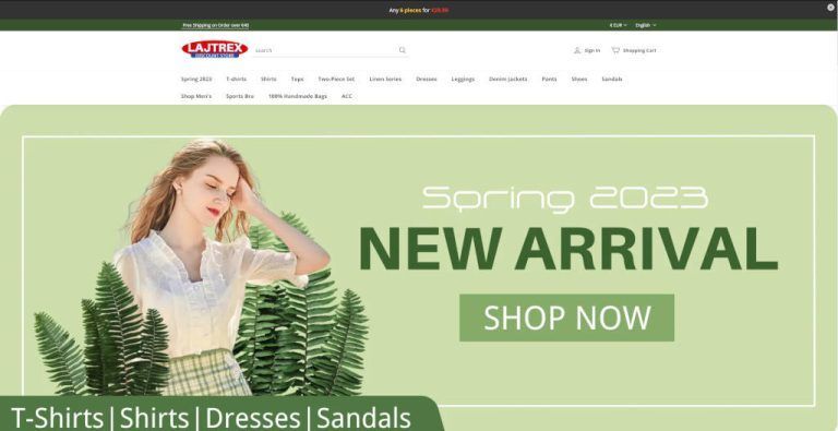 lajtrex.com dubious fashion online shop