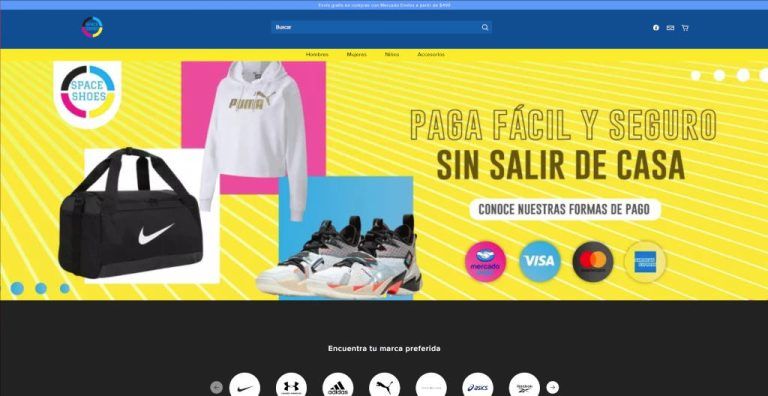 spaceshoes.com.mx tienda online dudosa zapatillas