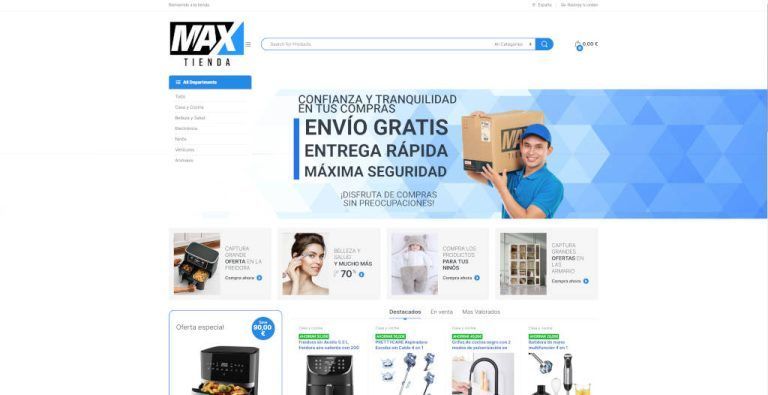 max-tienda.com tienda online dudosa multiproducto