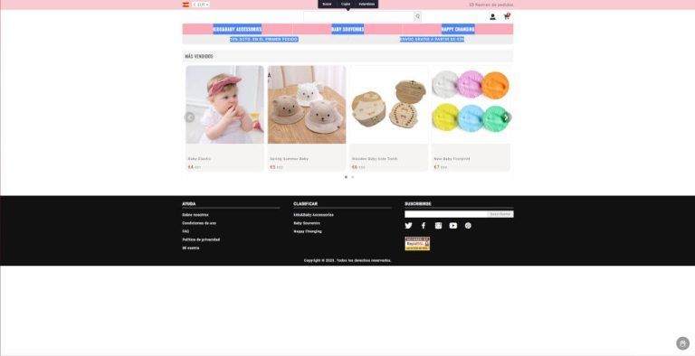 rebajbskco.shop tienda online dudosa artículos de bebe