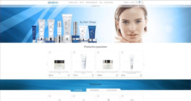 doderm.com tienda online dudosa cosmética