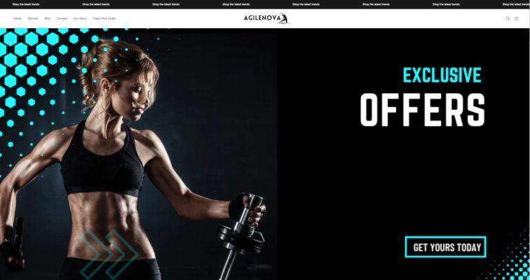agile-nova.co tienda online dudosa artículos gimnasio