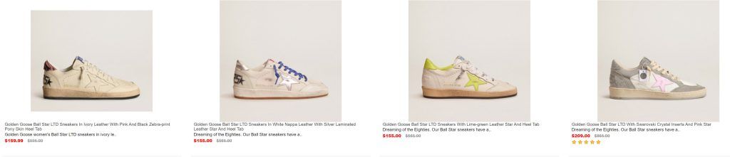 Goldensgoosessale.com Dubious Golden Goose Online Store