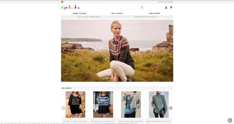 deportesales.shop tienda online dudosa de ropa