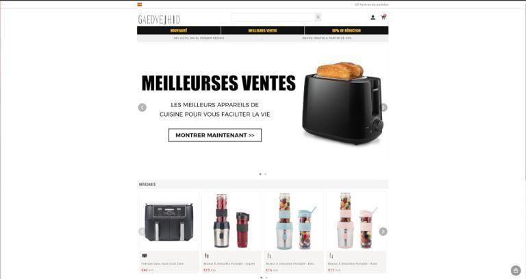 gaedvejhid.shop tienda online dudosa multiproductos electrónica
